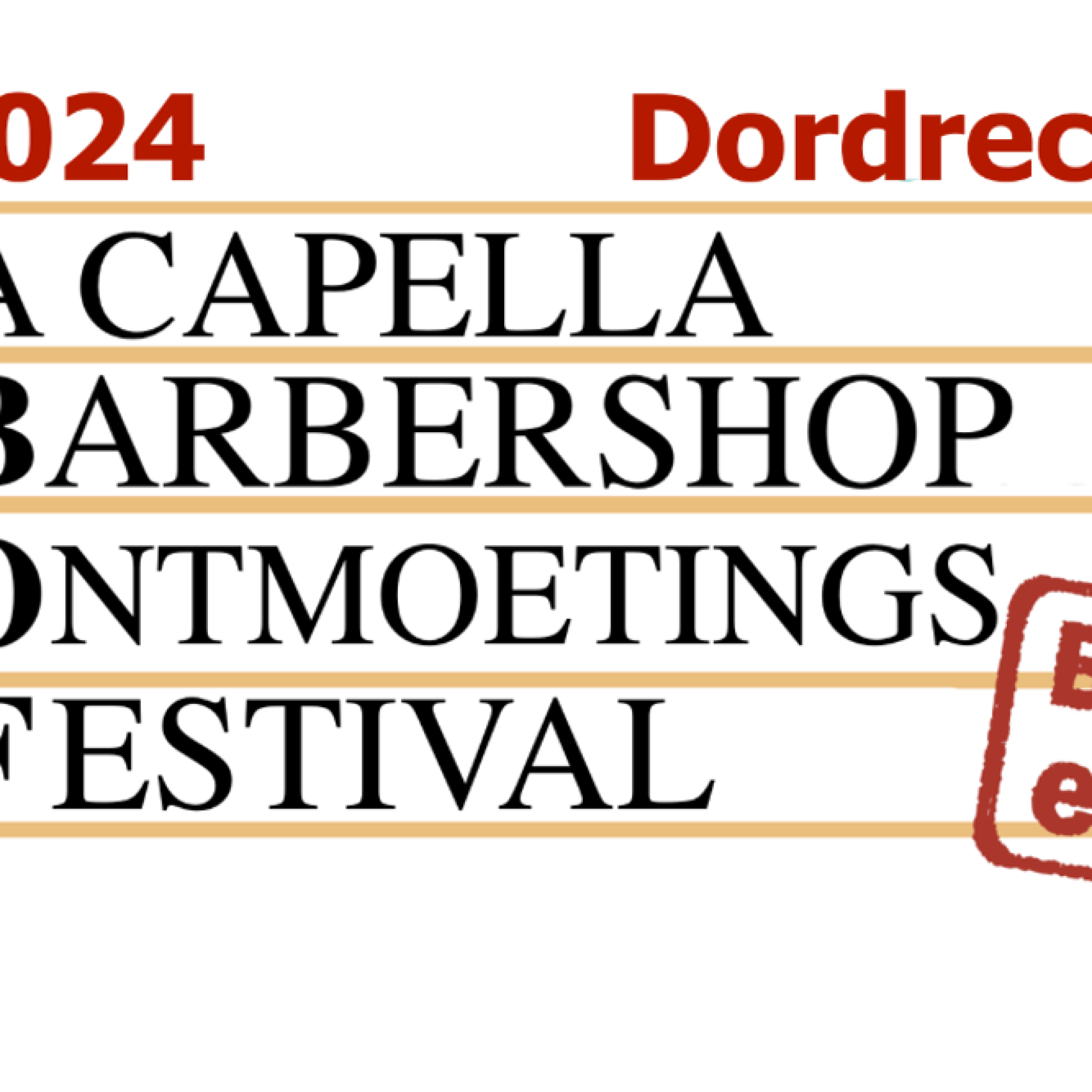18 mei Acapella Barbershop Ontmoetingsfestival & Show of Champions
